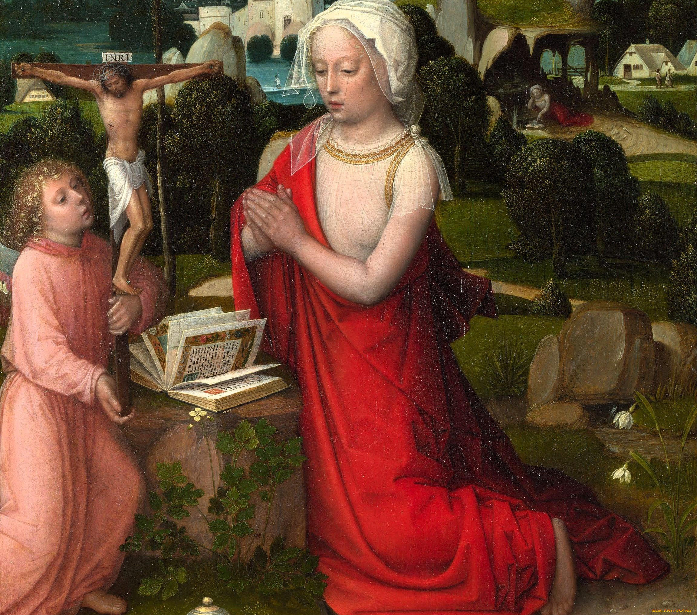 adriaen ysenbrandt - the magdalen in a landscape, , adriaen ysenbrandt, , , , 